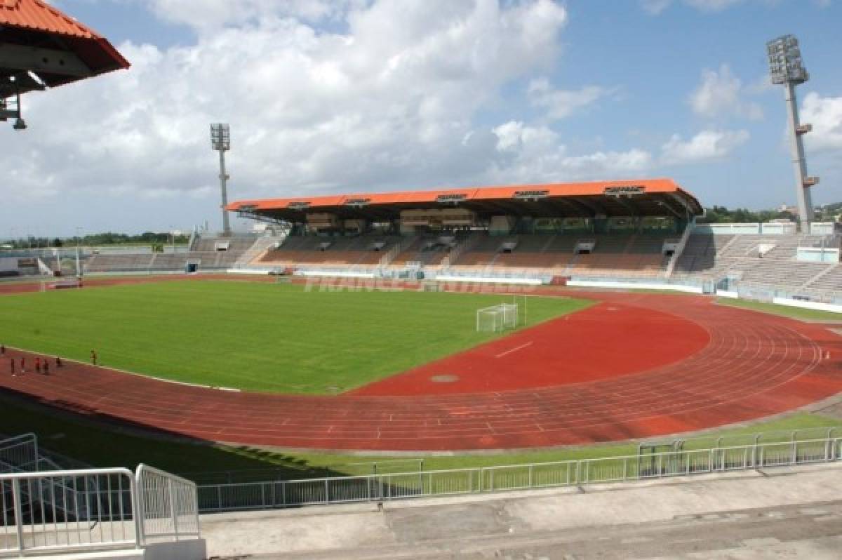 Así es el estadio Pierre Aliker en Martinica donde Honduras juega esta noche