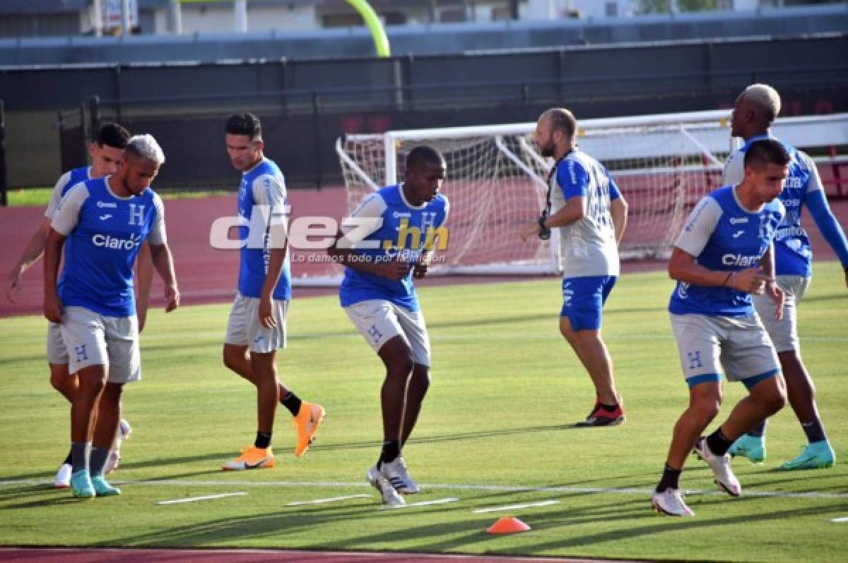 ¡Sonrisas, concentración y novedades! Las postales del primer entreno de Honduras en Houston