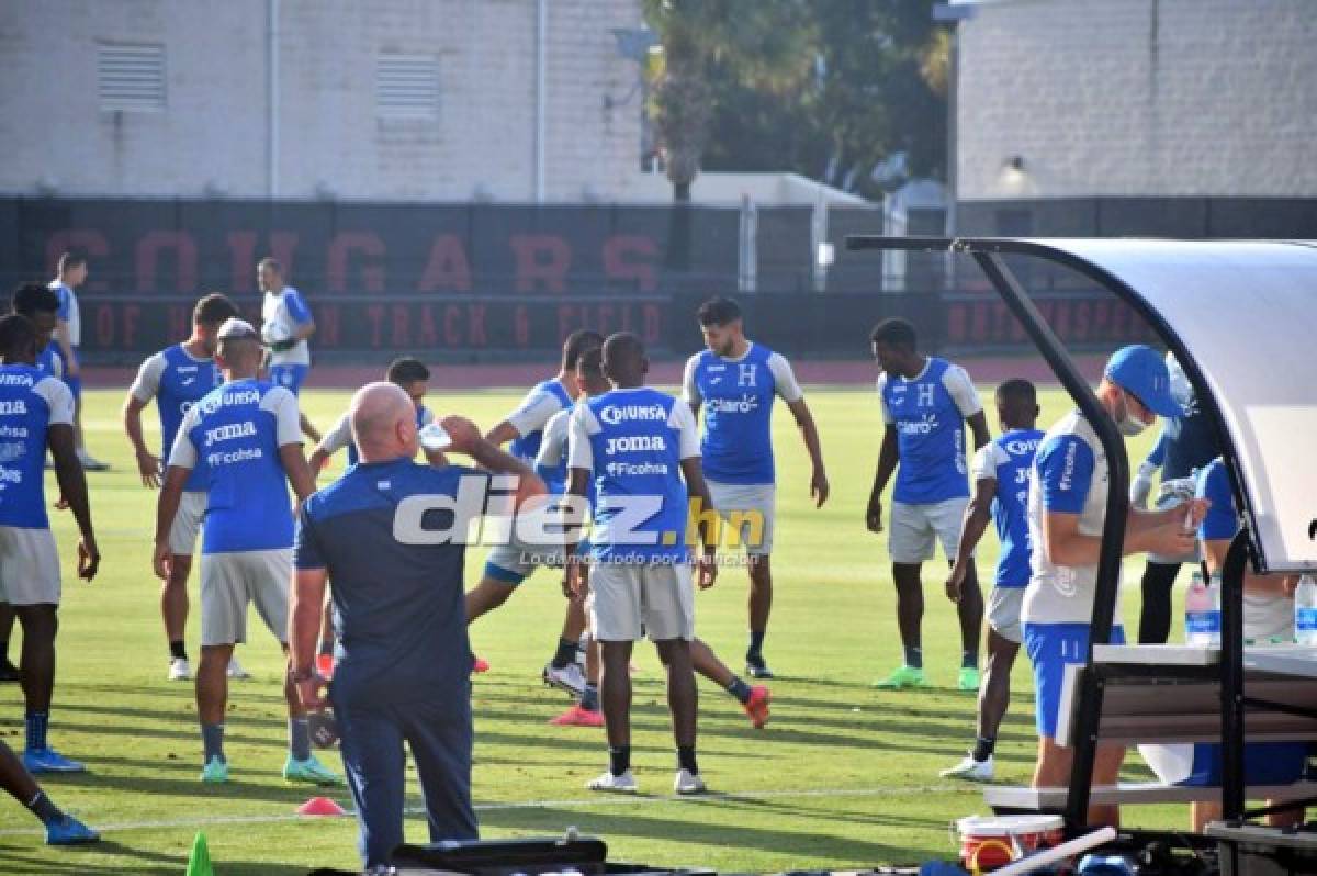 ¡Sonrisas, concentración y novedades! Las postales del primer entreno de Honduras en Houston