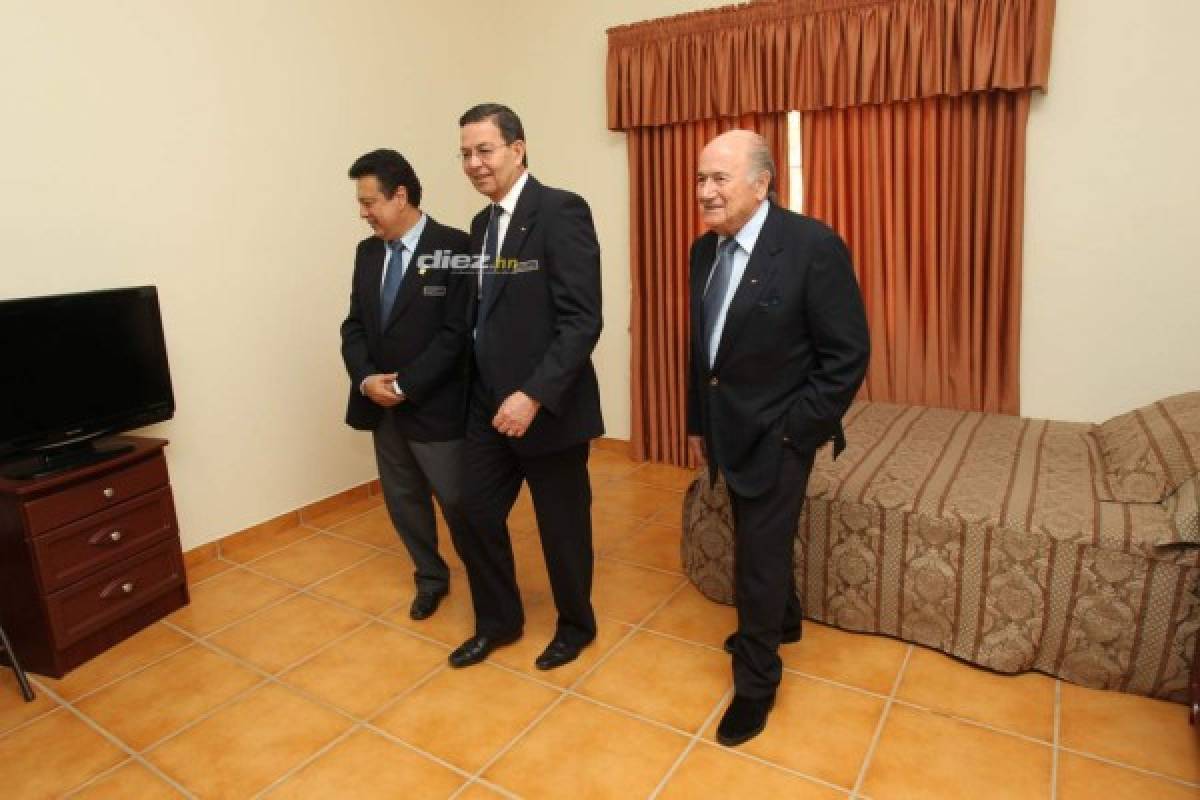 El recorrido que hizo Joseph Blatter, primer presidente de FIFA que visitó Honduras