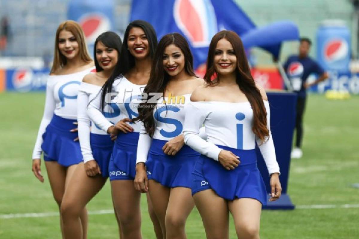 ¡Qué linda final! Las chicas que se robaron las miradas previo al Motagua-Olimpia