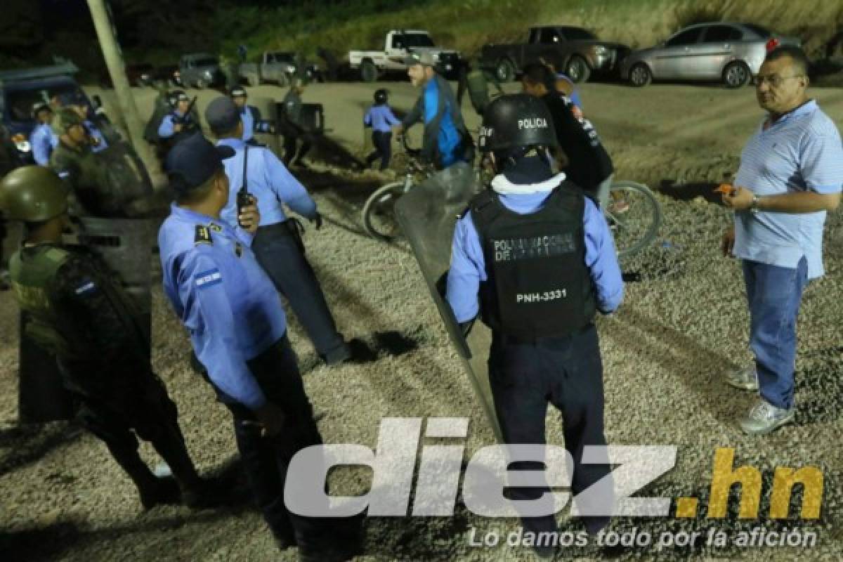 NO VISTE EN TV: La lluvia de piedras en Choluteca y el mensajito de Calderón