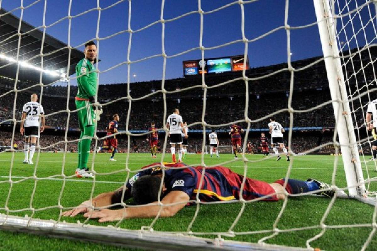 Las mejores imágenes de la derrota del Barcelona ante Valencia