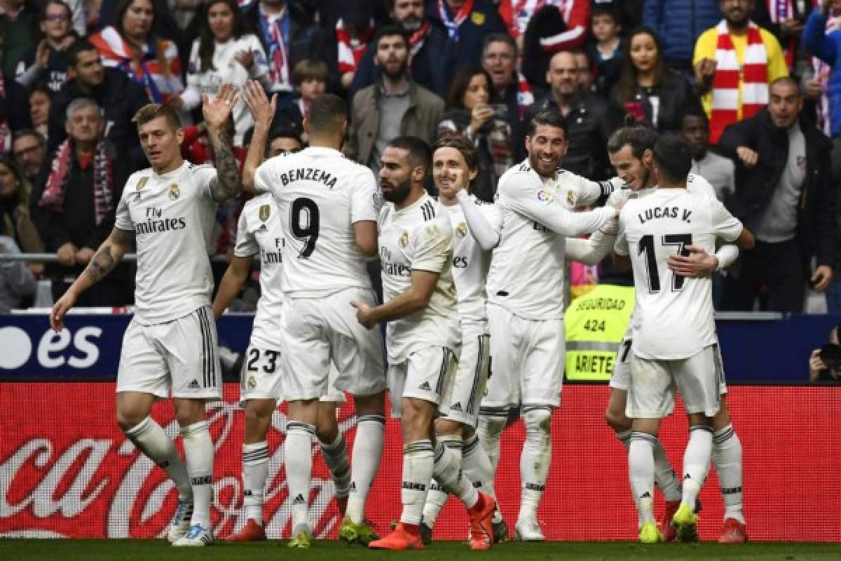 Real Madrid supera al Atlético en el derbi y le roba el segundo lugar en España