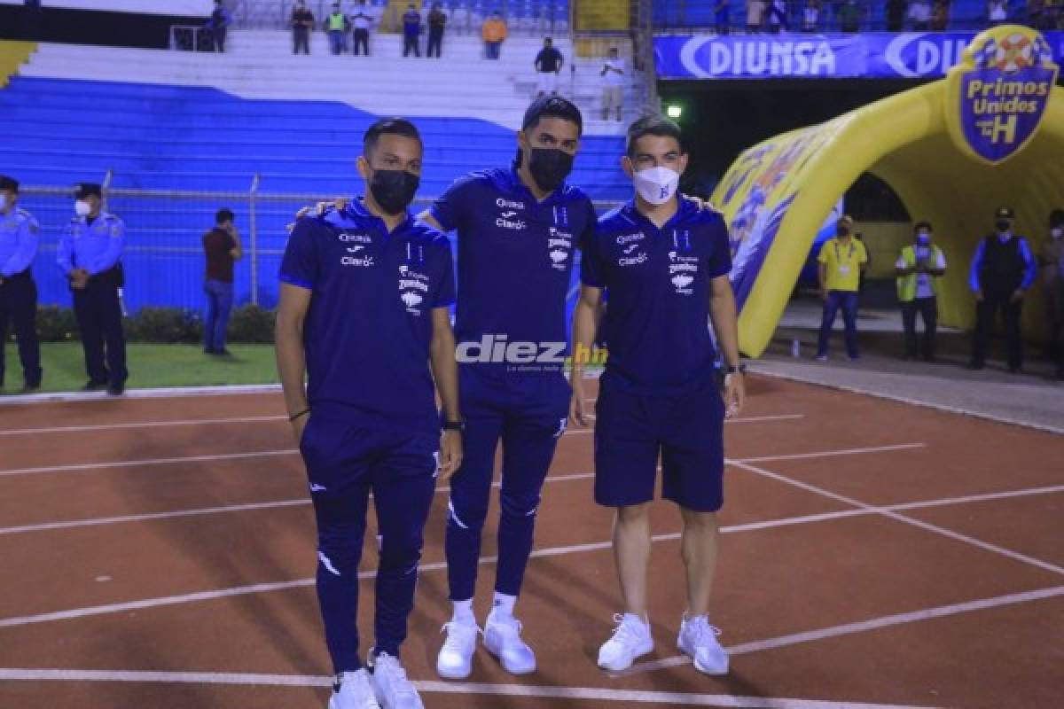 Las impactantes y desgarradoras fotos de los futbolistas de Honduras en el Olímpico y el júbilo de los panameños