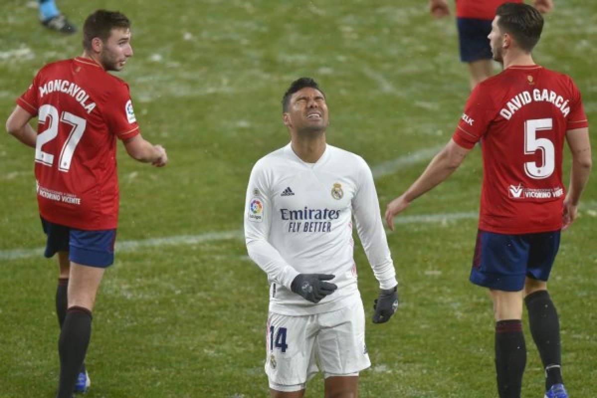 Tropiezo del Real Madrid ante el Osasuna y dejan ir la cima de la Liga de España