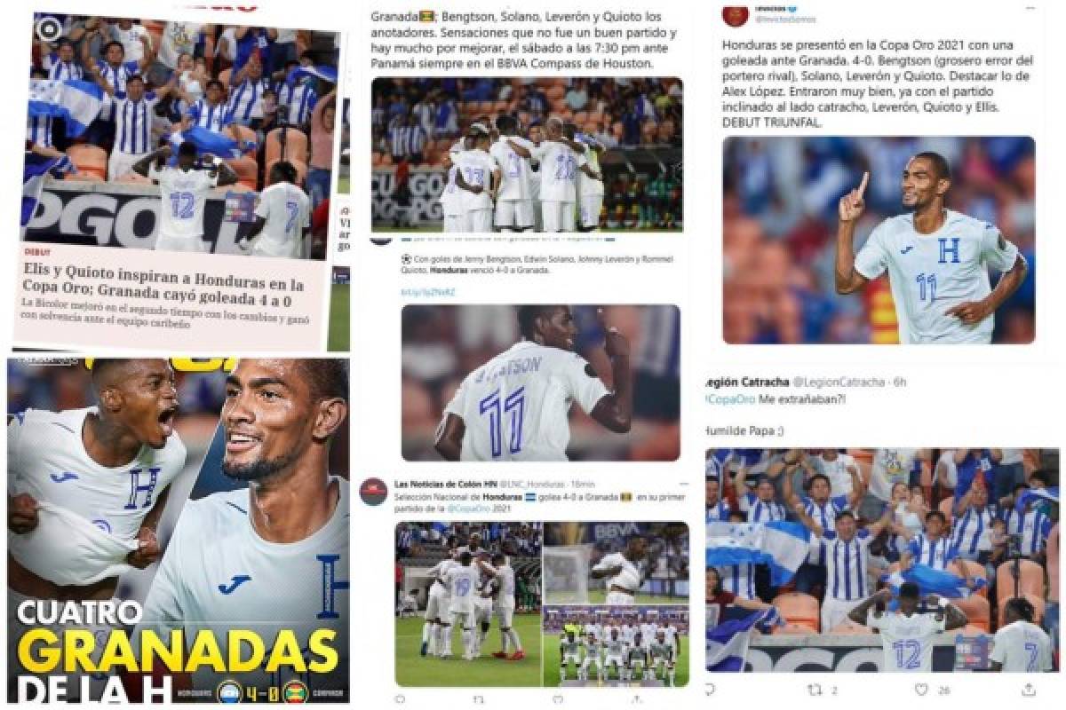 'La gran H se estrena', 'Queda mucha tarea': en las redes se comenta el debut de Honduras en Copa Oro