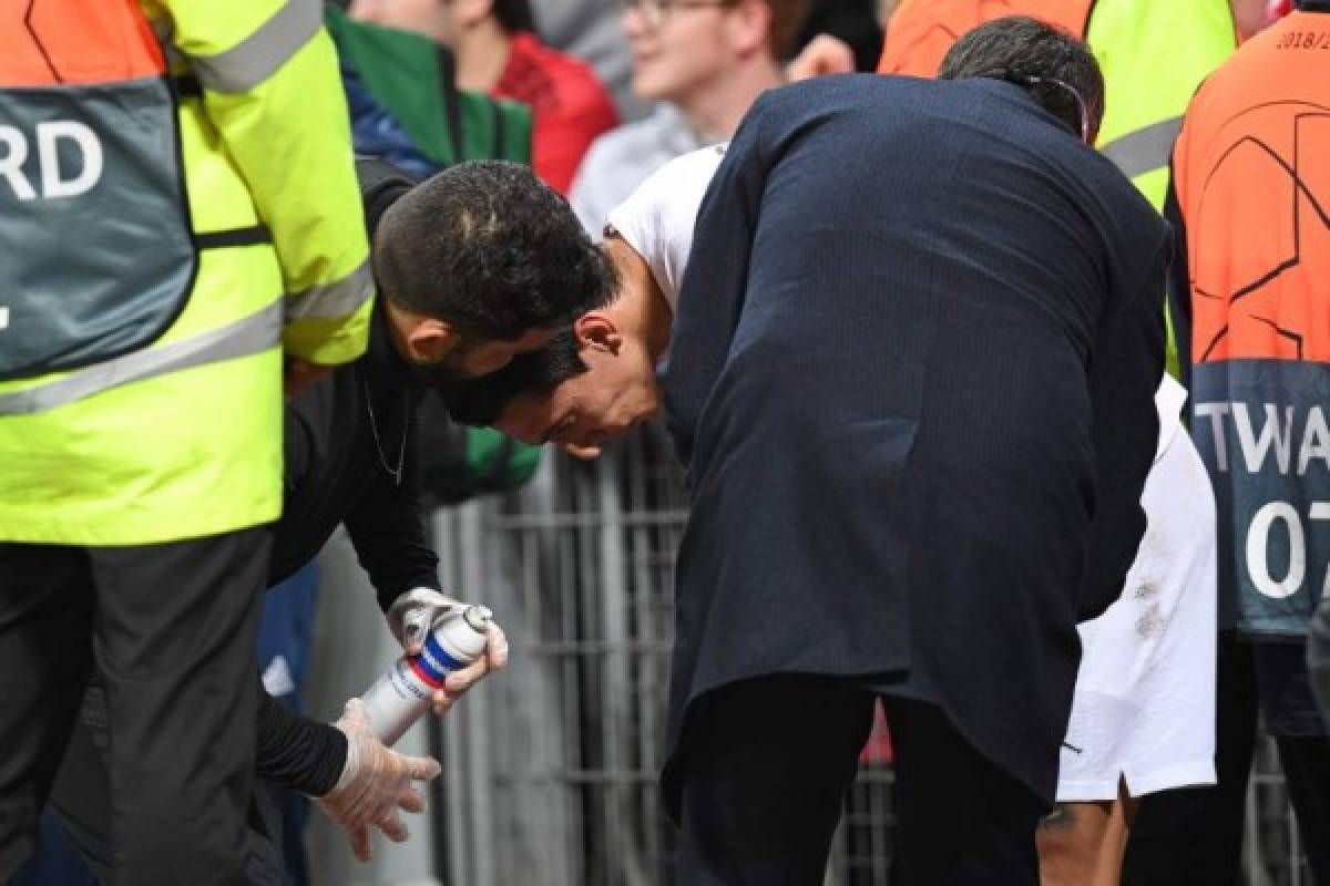 Fotos: Di María y su ''cervecita'' en el triunfo del PSG sobre el Manchester United