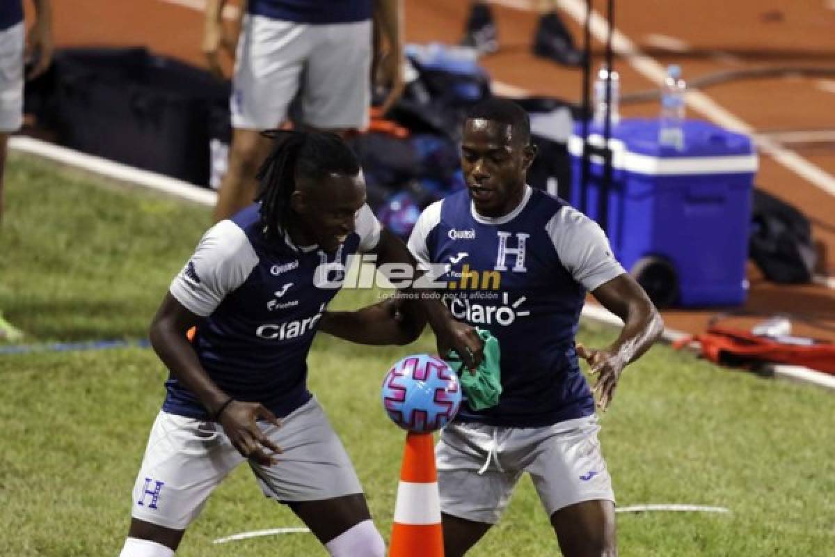 ¿Coito con un 4-3-3? Así fue el último entreno de Honduras antes del juego con Costa Rica