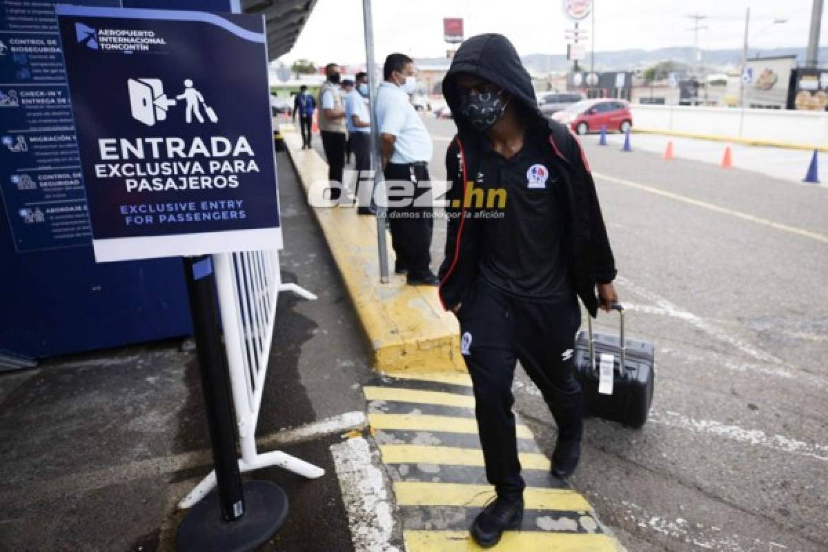 ¡Con las maletas llenas de ilusión! Las postales del viaje del Olimpia a Costa Rica para enfrentar a Alajuelense