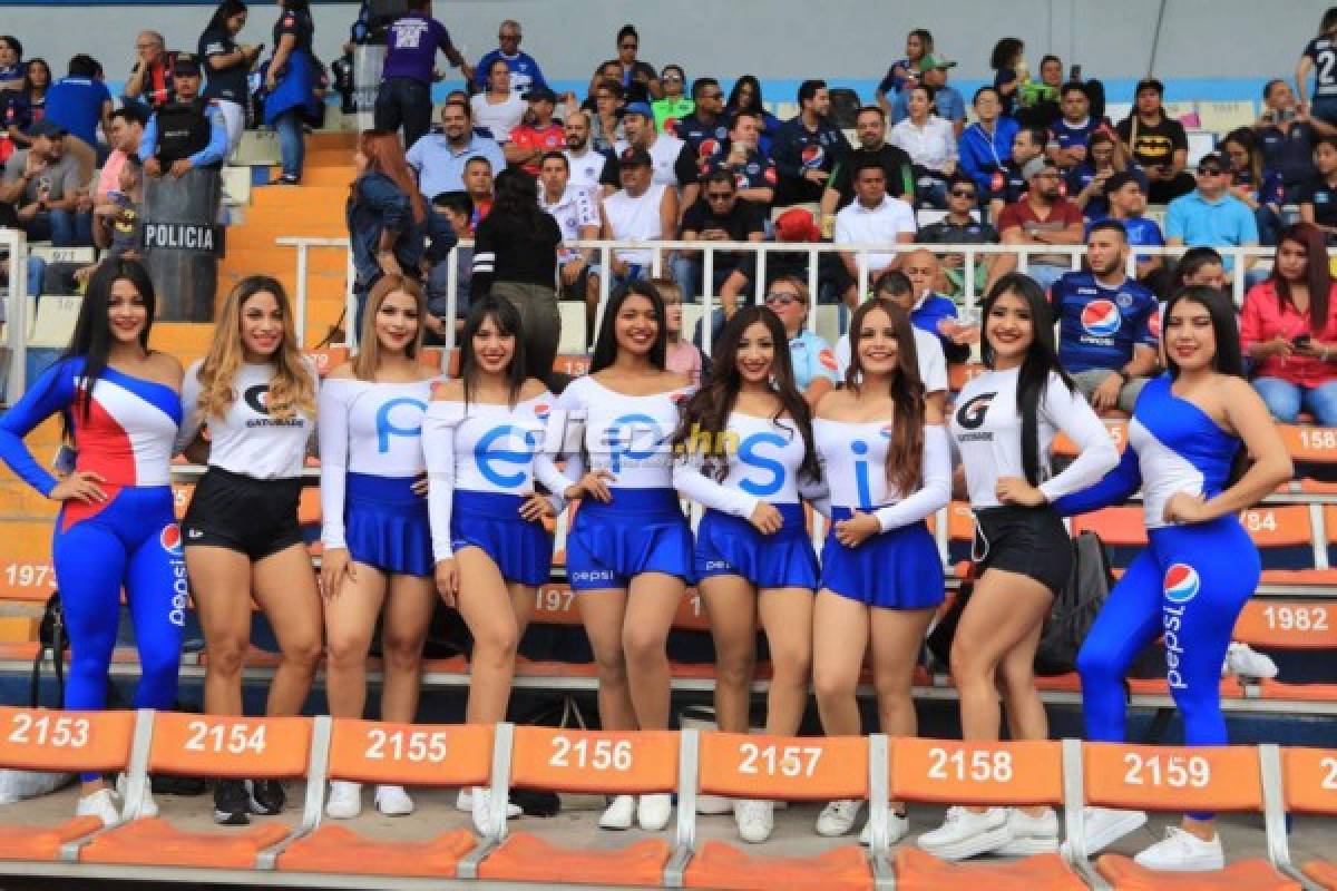 ¡Qué linda final! Las chicas que se robaron las miradas previo al Motagua-Olimpia