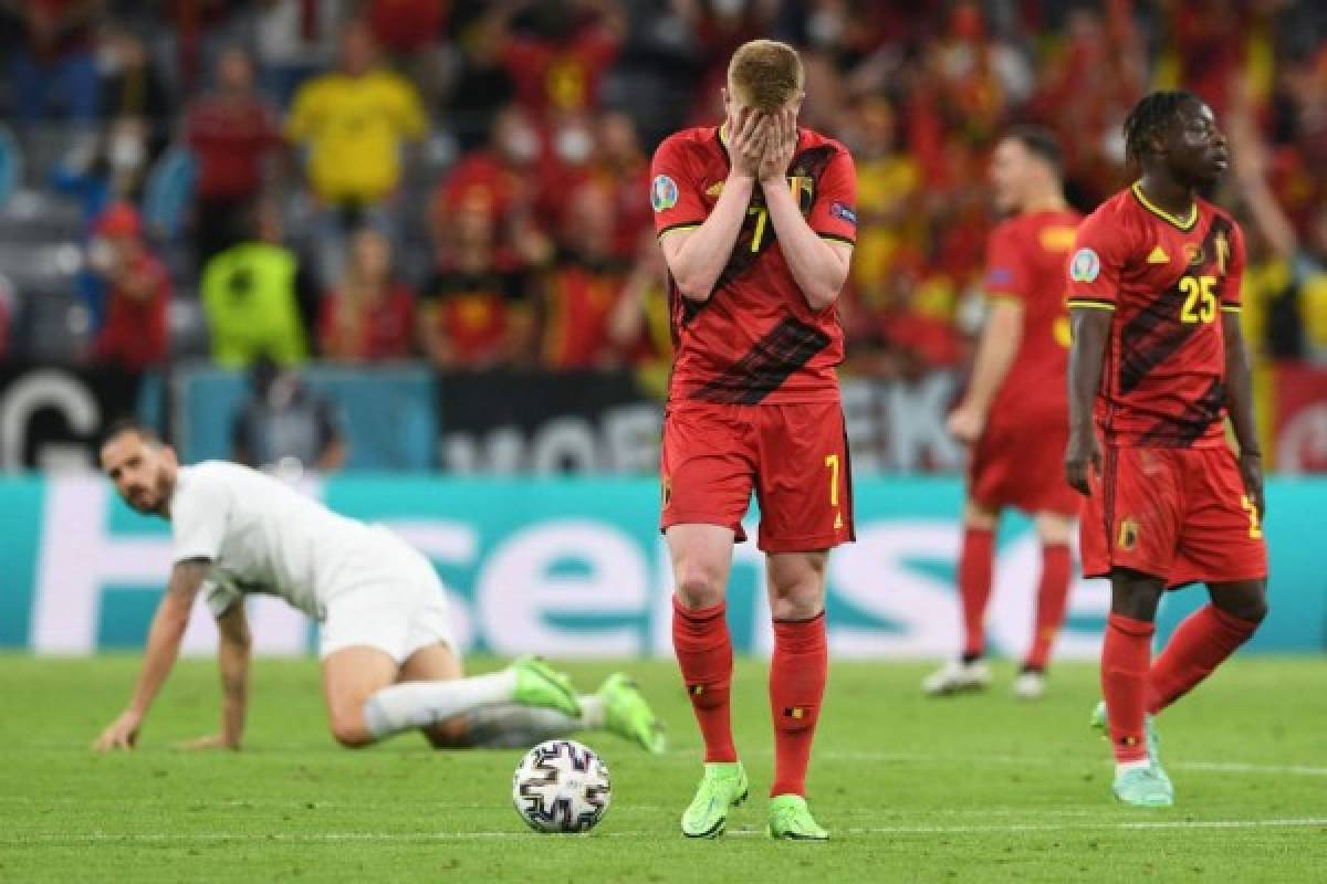 Fotos: Las lágrimas y sufrimiento del mejor jugador italiano; la tristeza de Bélgica y Hazard