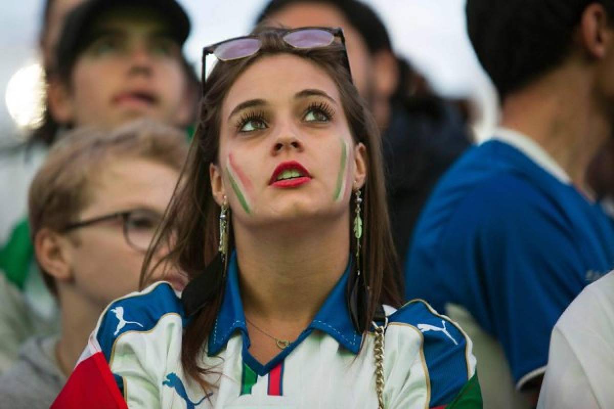 FOTOS: Las bellezas del Italia-Alemania por la Euro 2016