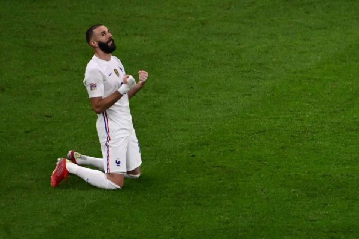 El beso de Mbappé y así celebró con Benzema el título de la Liga de Naciones; Luis Enrique y el gesto con sus jugadores