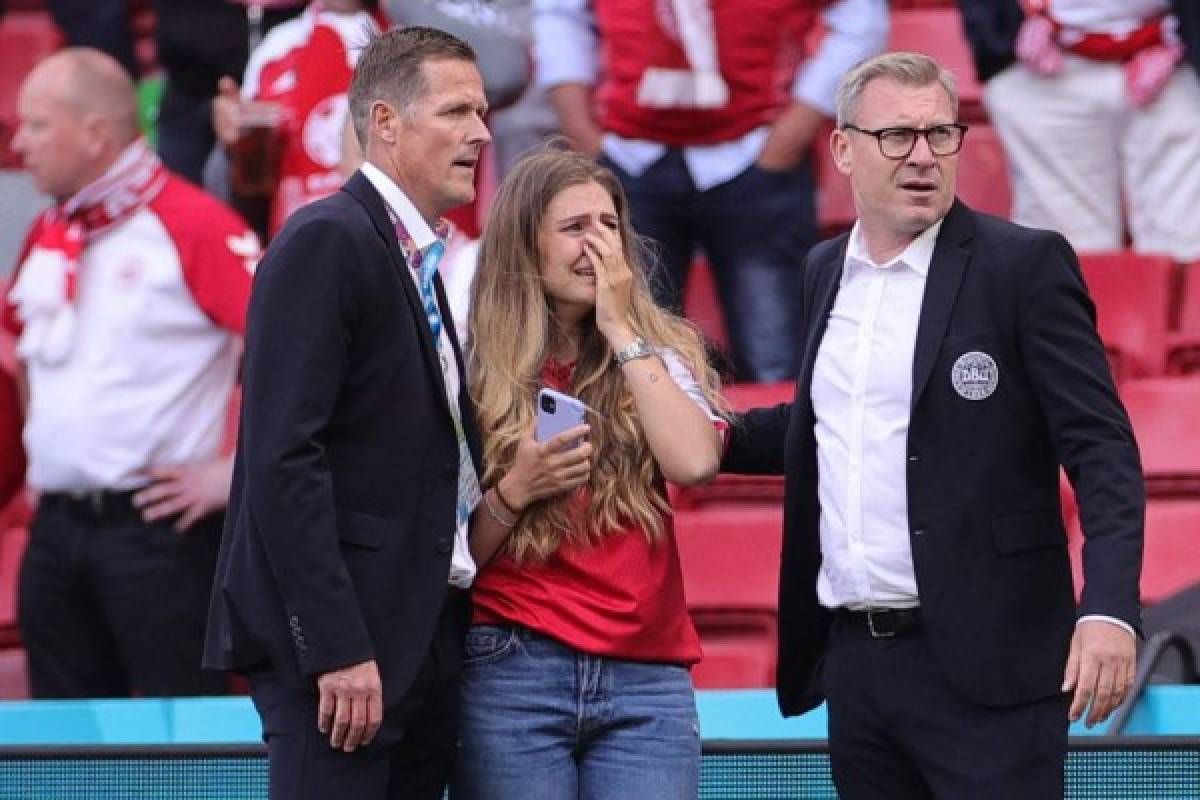 Esposa de Eriksen se descontrola tras ver al futbolista tendido en el suelo; el hermoso gesto de Lukaku
