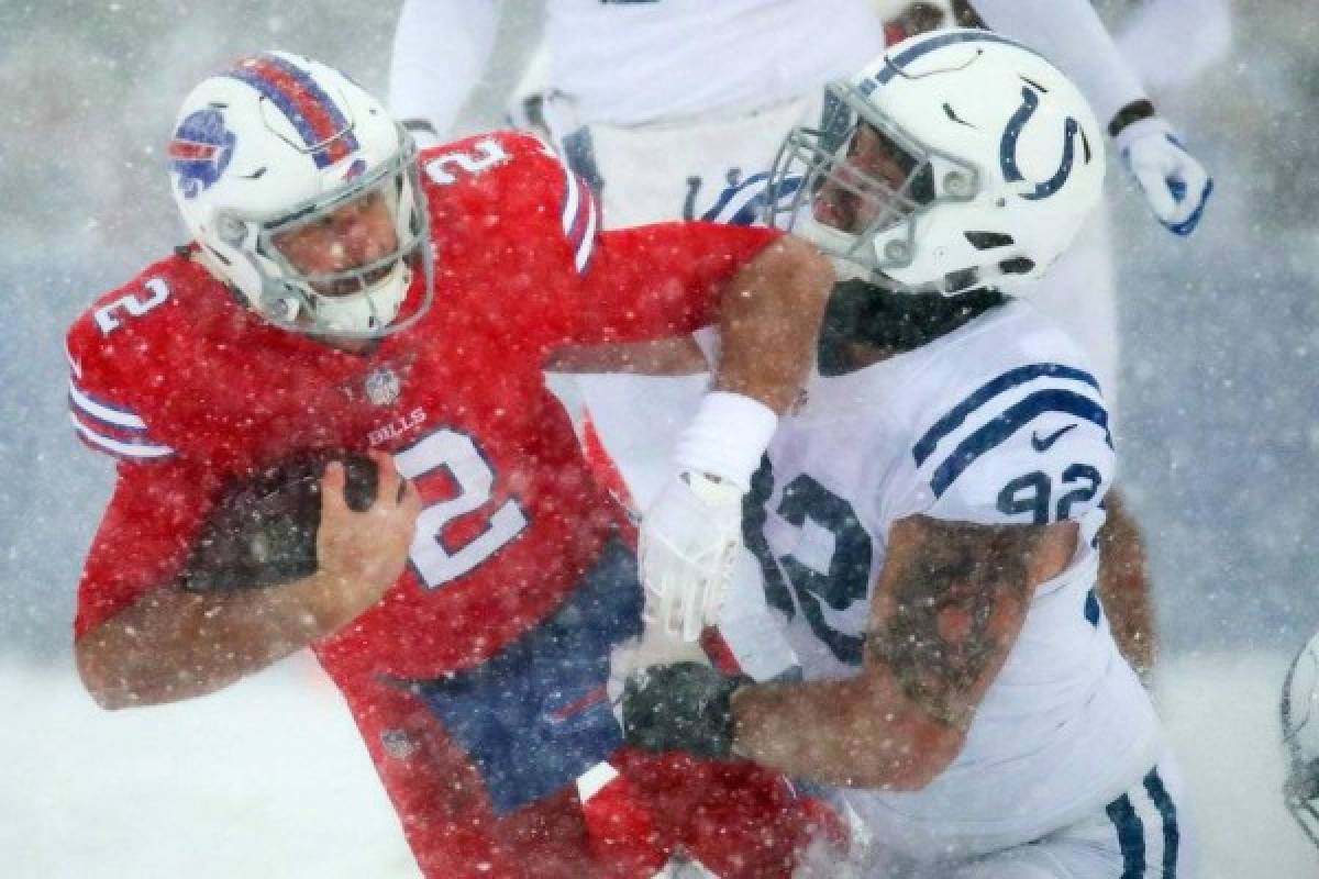 La impresionante nevada en el partido de la NFL