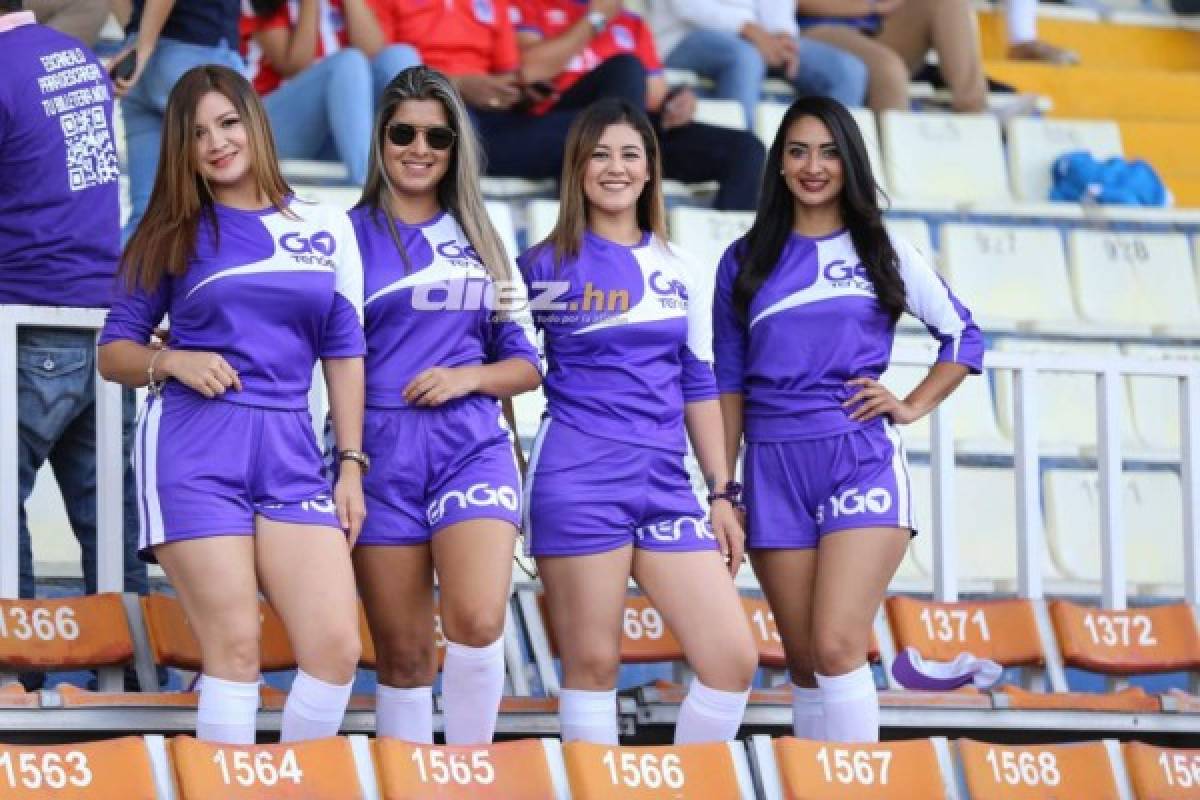 ¡Qué linda final! Las chicas que se robaron las miradas previo al Motagua-Olimpia