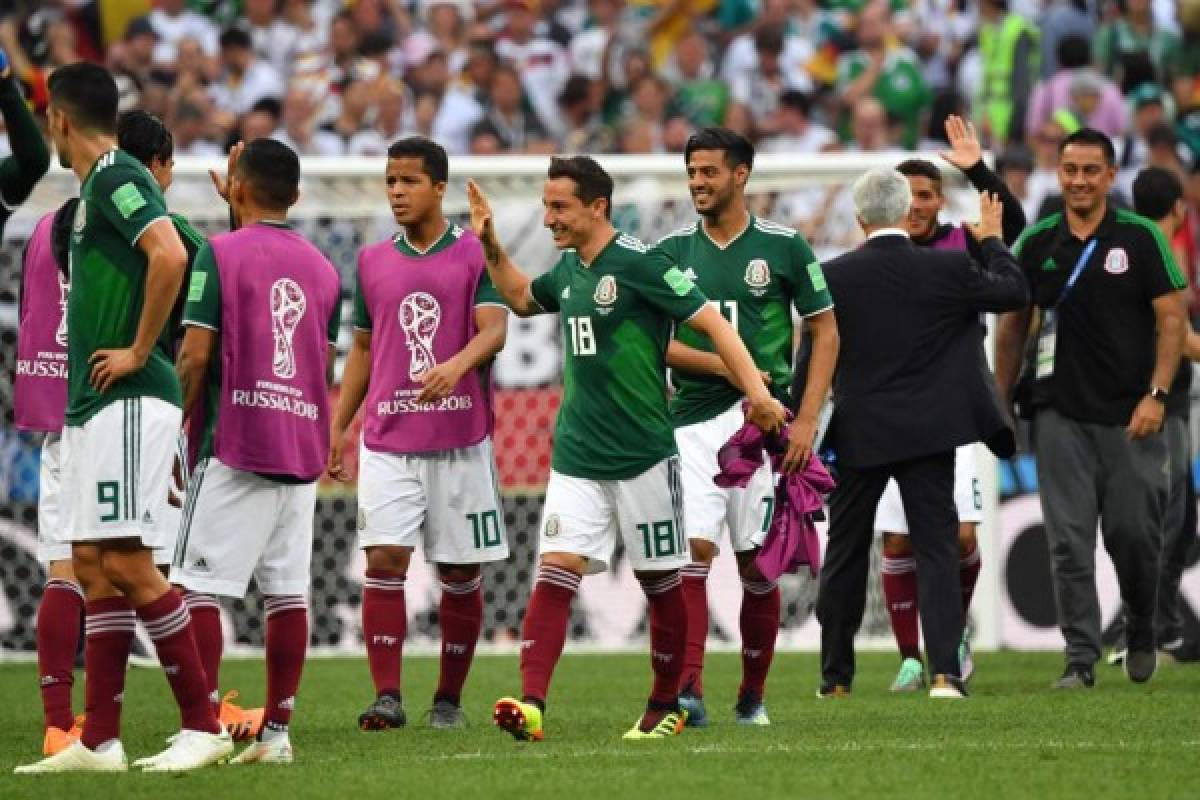 NO VISTE EN TV: El festejo de México, las caras tristes de Alemania y un crack en el estadio