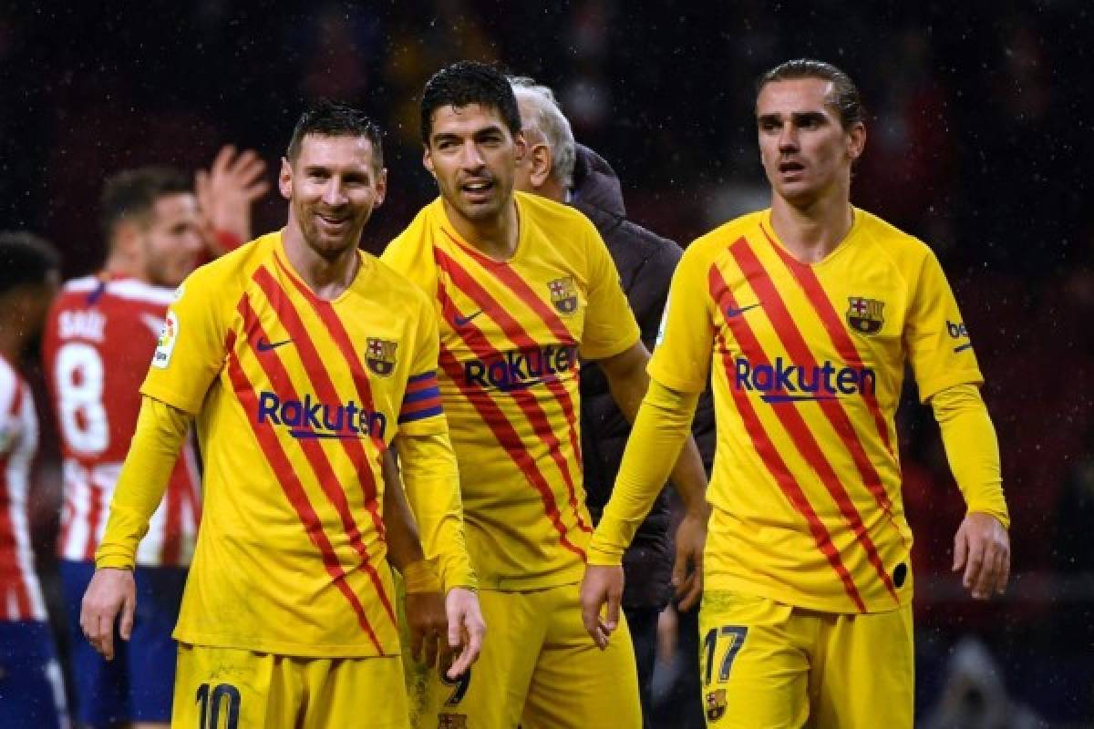 Messi sienta a Héctor Herrera y famoso personaje hondureño en el Atlético-Barcelona