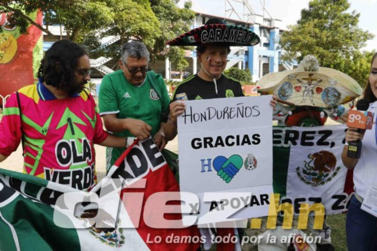 La belleza en el Olímpico y el agradecimiento de mexicanos a Honduras