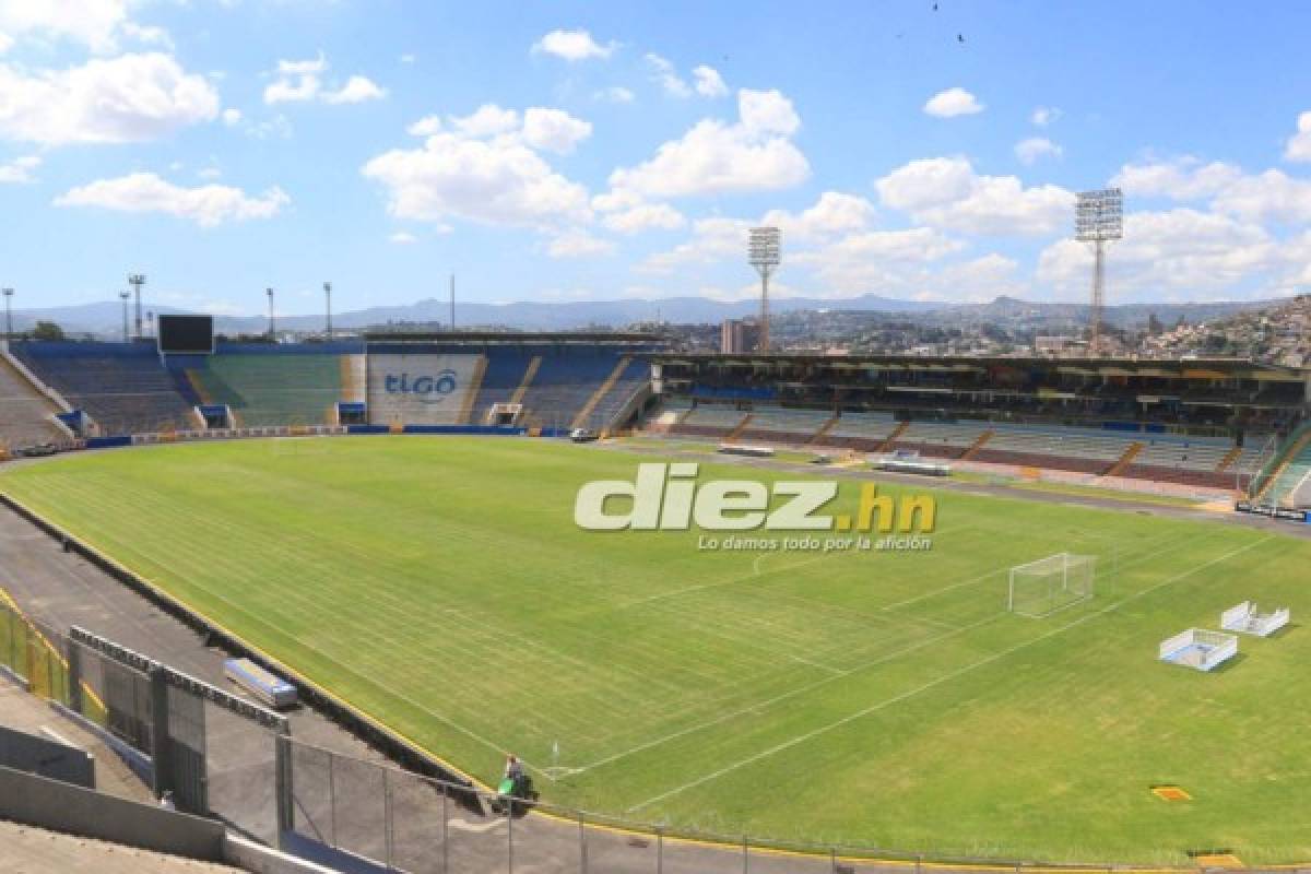 Una belleza: Camerinos, pasillos, cámaras ¡la intimidad del estadio Nacional de Tegucigalpa!