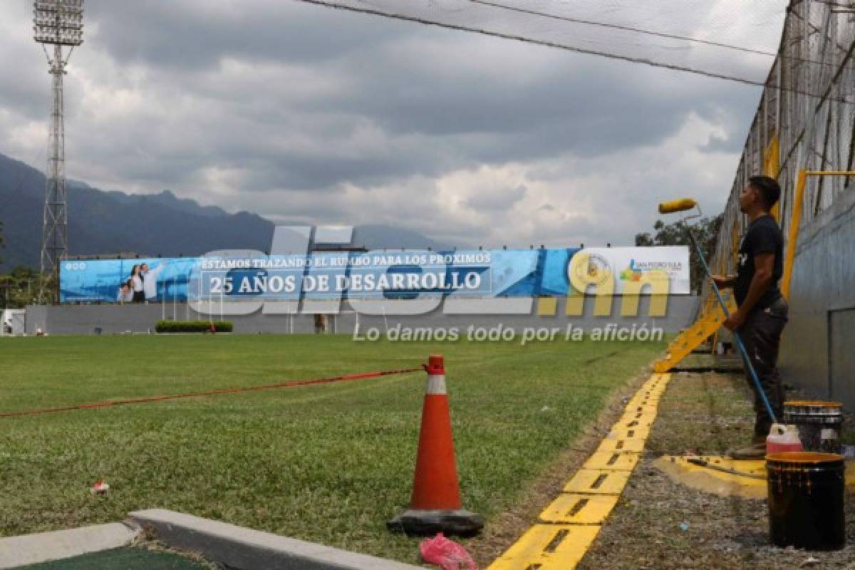 Así le han cambiado la cara al estadio Morazán a cinco días de enfrentar a Costa Rica