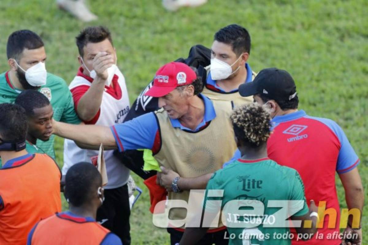 No se vio en TV: La pelea de Pedro Troglio al final del partido entre Olimpia y Marathón