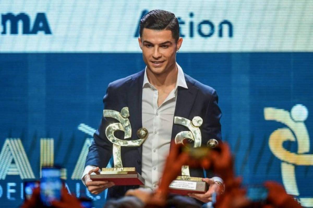 Así fue la gala en la que Cristiano Ronaldo ganó dos premios en Italia