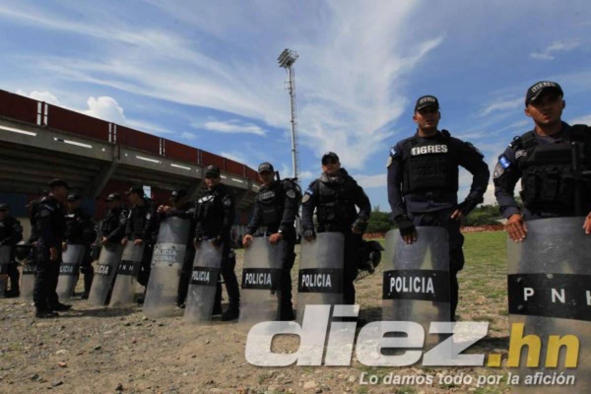 Seguridad máxima: Así está el ambiente en Comayagua para el Motagua-Olimpia