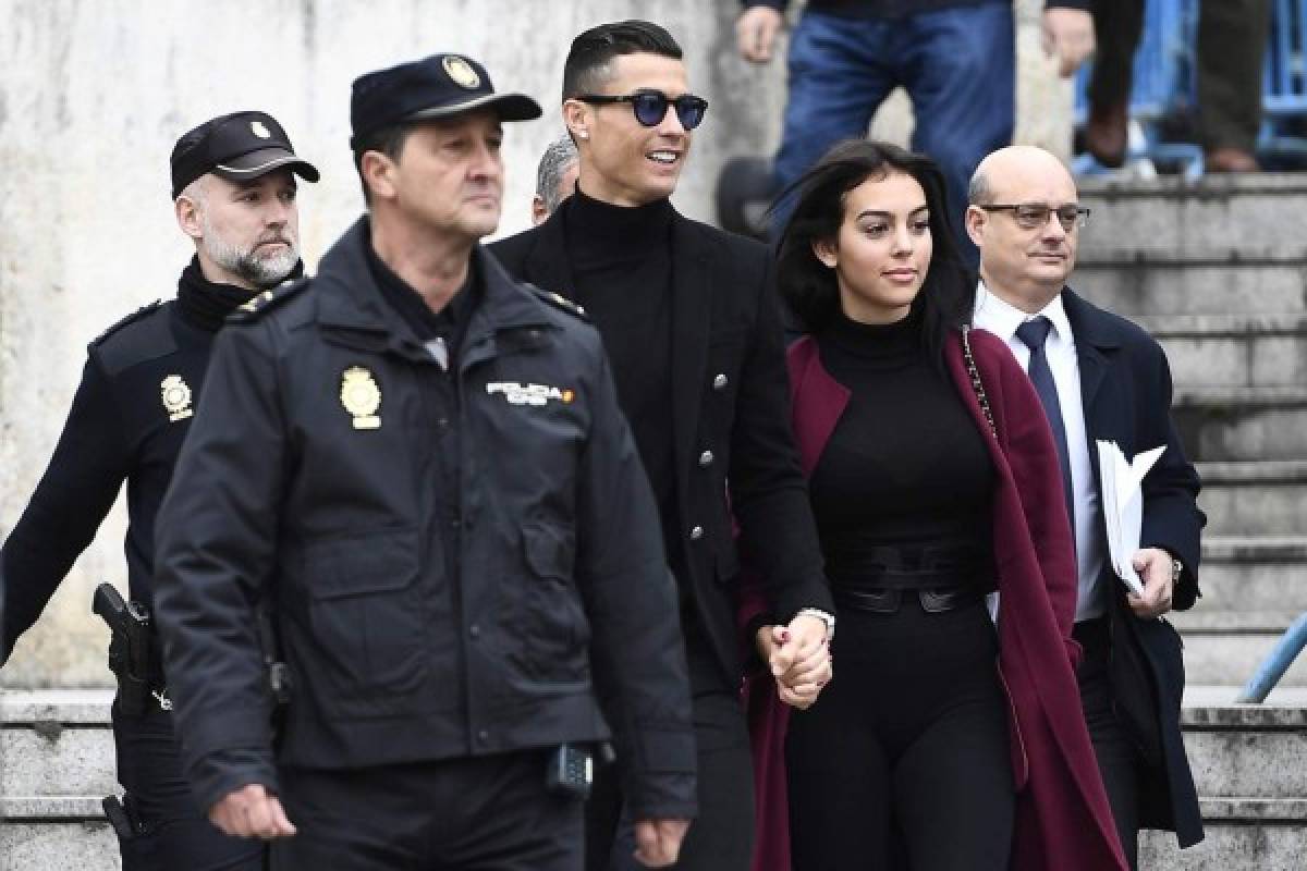 FOTOS: Georgina opacó a Cristiano Ronaldo en audiencia en los juzgados