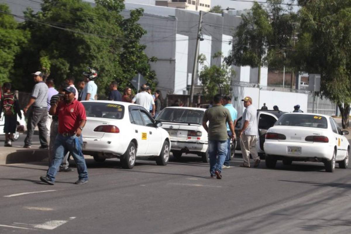 FOTOS: Segundo día del paro nacional de transporte en Honduras