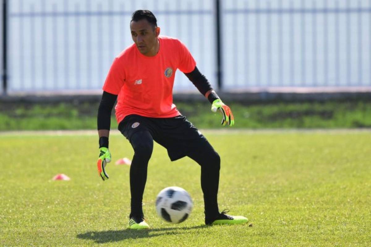 FOTOS: Keylor Navas causa furor en el primer entrenamiento de Costa Rica