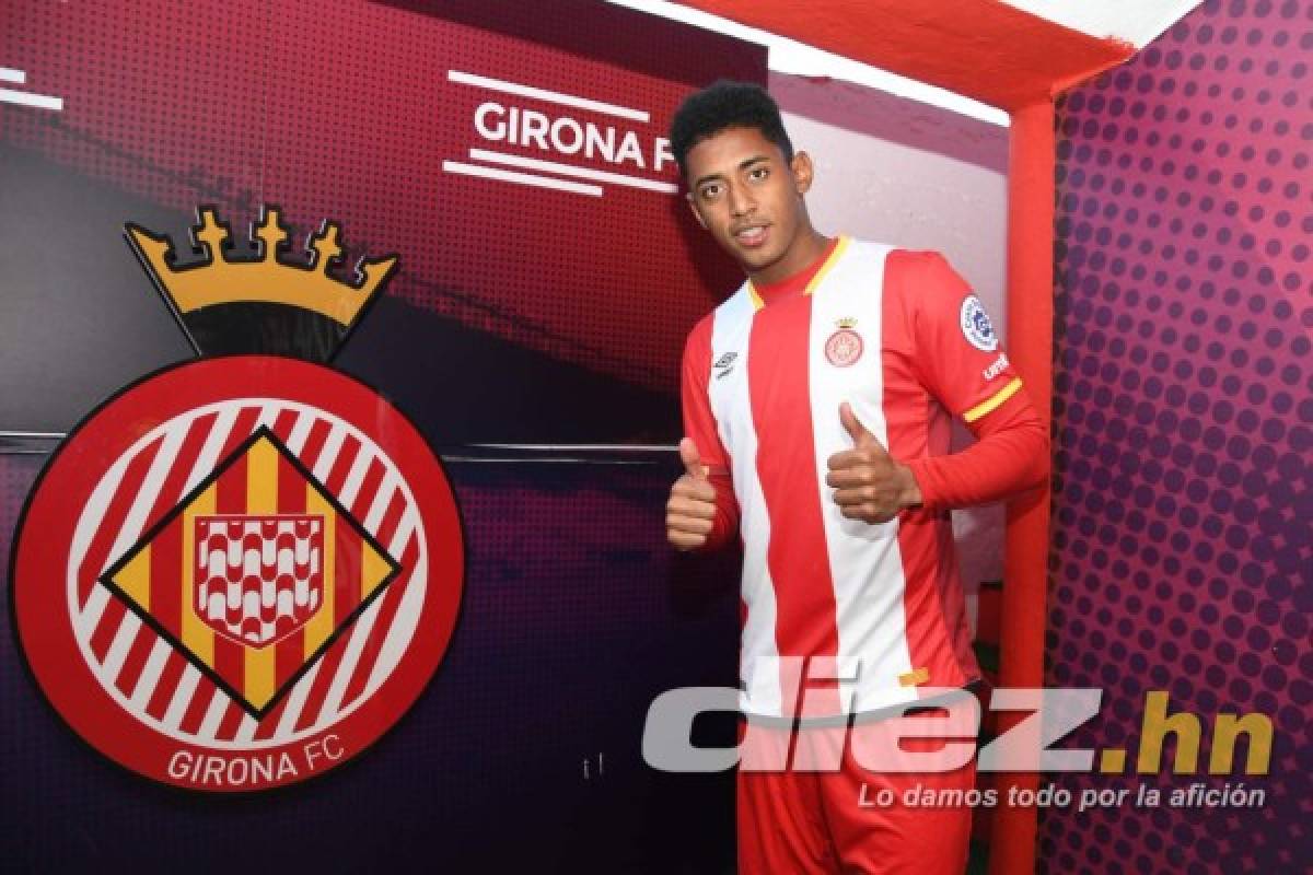 Las fotos que pocos vieron en la presentación de 'Choco' Lozano con el Girona