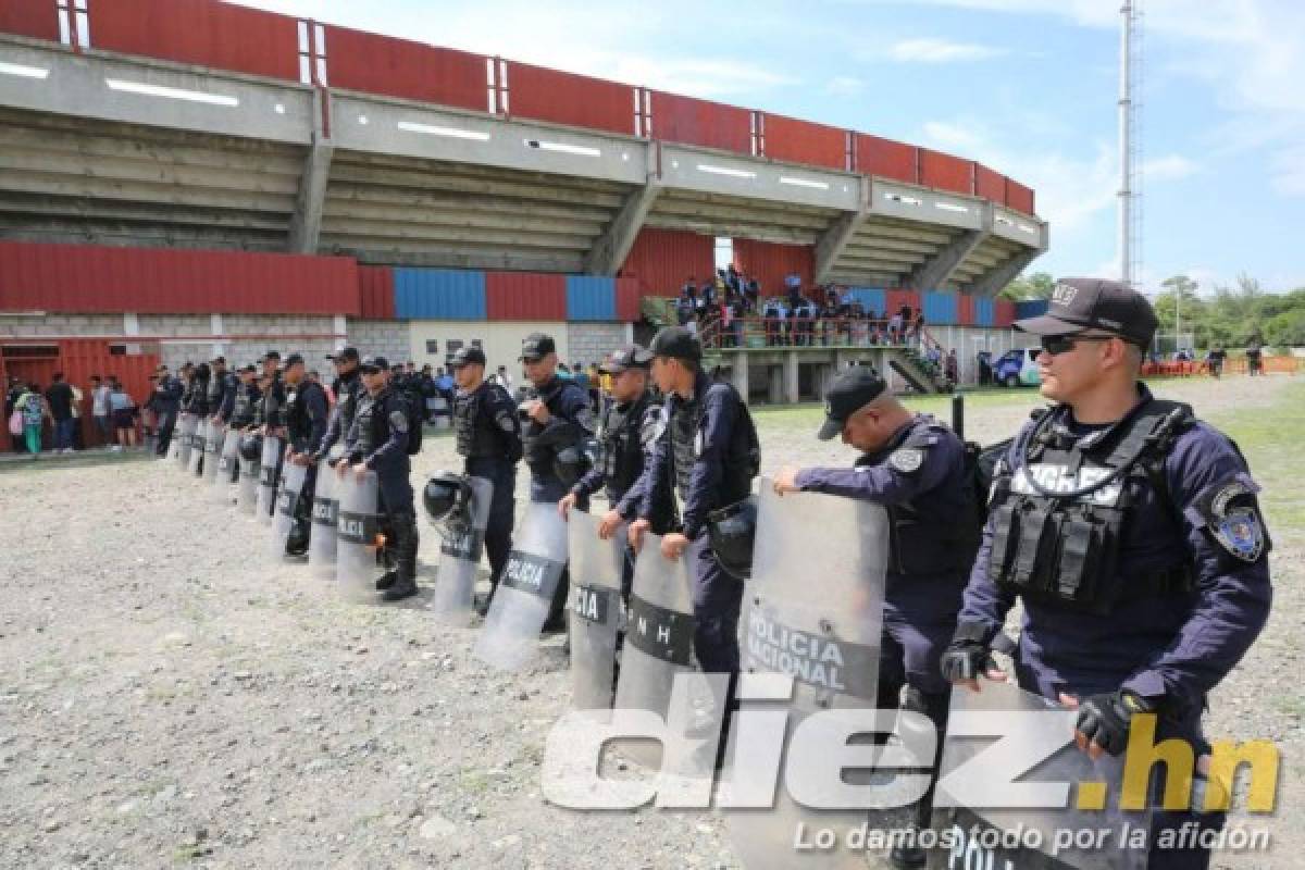 Seguridad máxima: Así está el ambiente en Comayagua para el Motagua-Olimpia