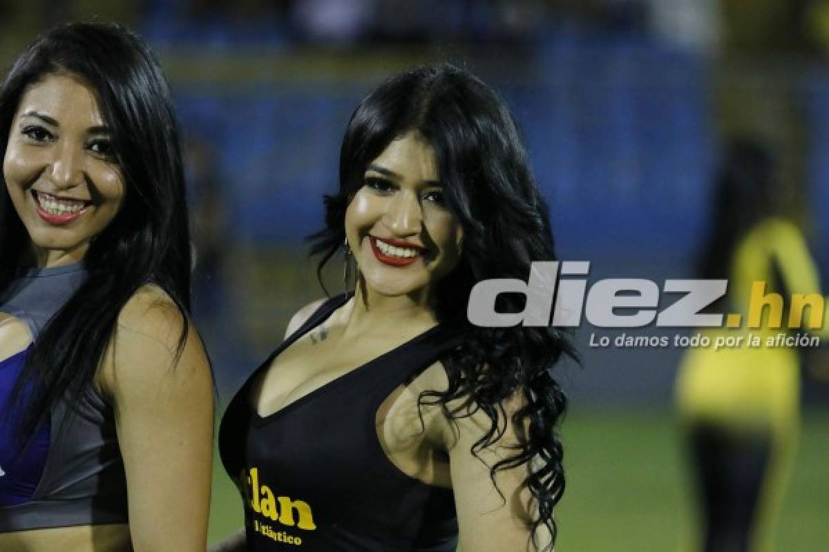 ¡Espectaculares! Las bellezas que llegaron a robar suspiros al clásico Real España - Olimpia