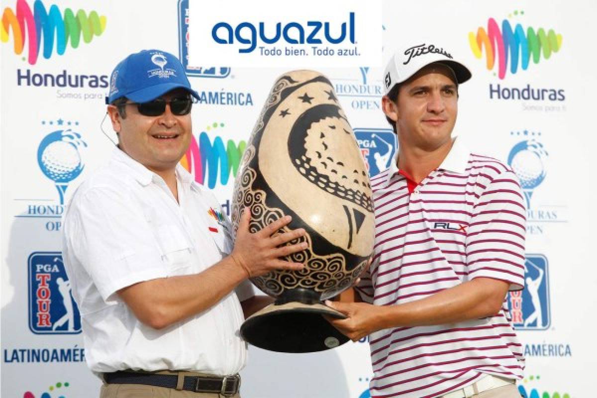 Felipe Velásquez, venezolano que se lleva el Honduras PGA Tour Latinoamérica de golf