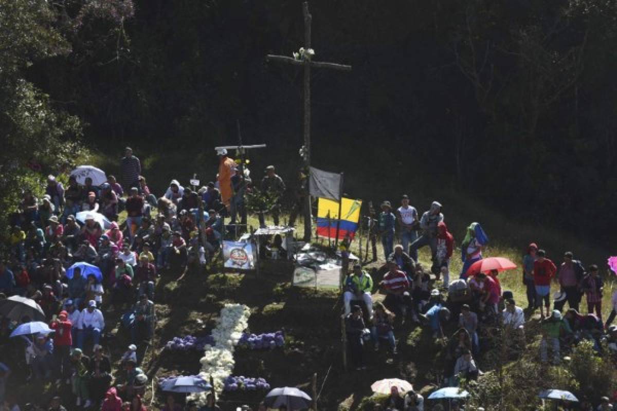 Así luce el cerro donde se estrelló el avión el Chapecoense hace un año