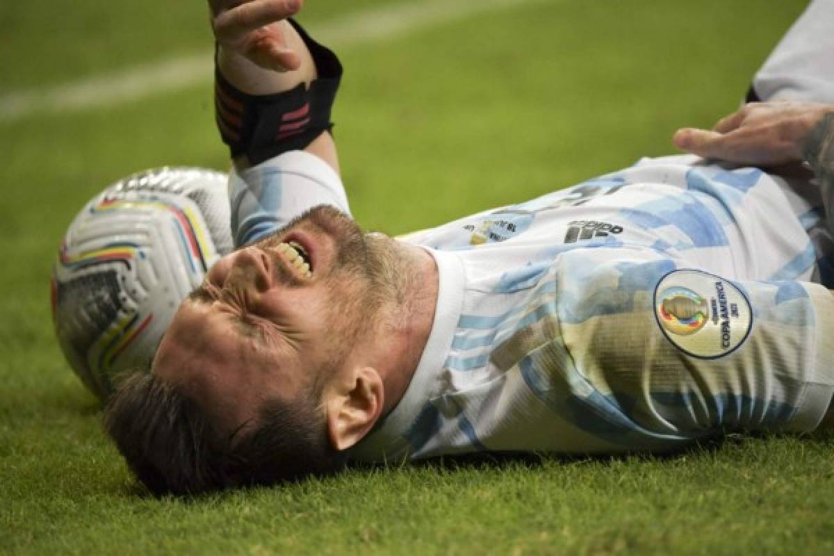 Copa América: Encontronazo de Luis Suárez y el intenso dolor de Messi en el Argentina-Uruguay