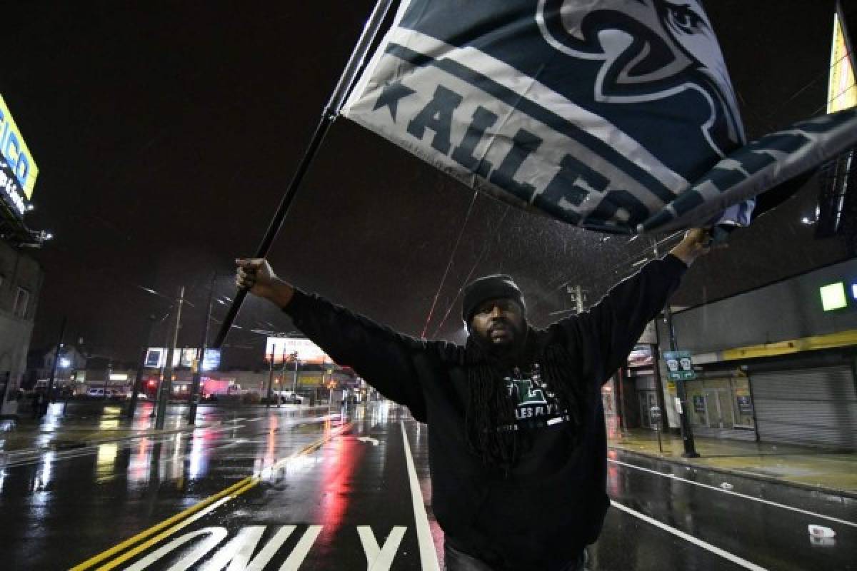 Así festejaron los aficionados de los Eagles, flamantes campeones del Super Bowl LII