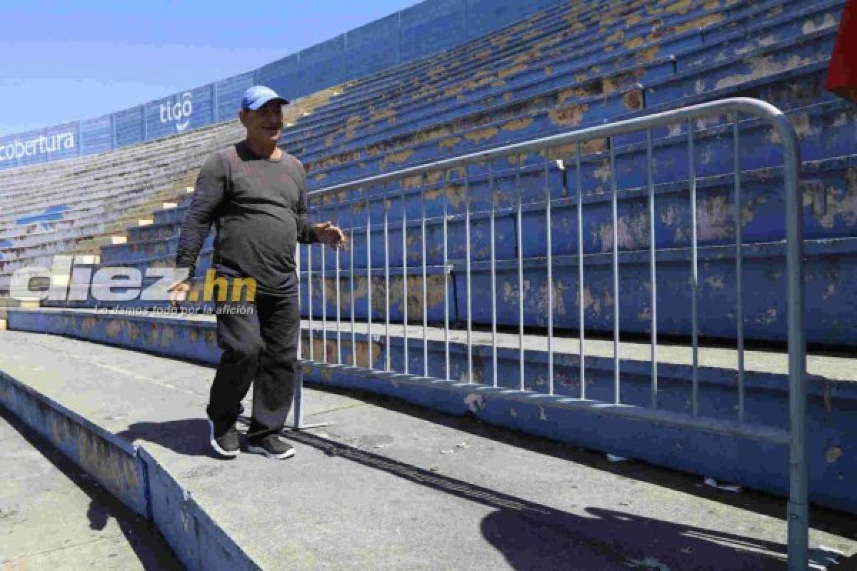 Instalan vallas de seguridad en el estadio Nacional para juego de Motagua ante Honduras Progreso