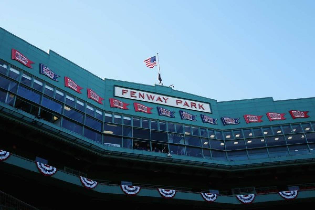 BOSTON, MA - OCTOBER 22: A general view of the press box ahead of the 2018 World Series between the Los Angeles Dodgers and the Boston Red Sox at Fenway Park on October 22, 2018 in Boston, Massachusetts. Maddie Meyer/Getty Images/AFP