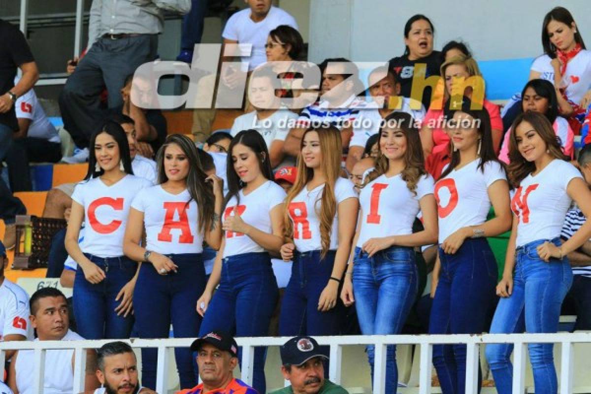 ¡QUÉ BELLAS! El lado más sexy del Olimpia-Platense en el estadio Nacional