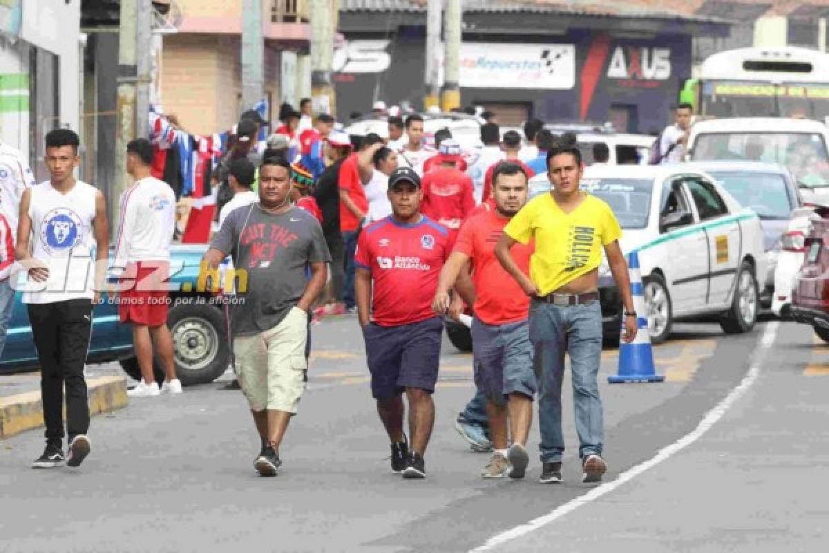 En fotos: Ambiente de liderato en la previa del Olimpia-Marathón en el Nacional