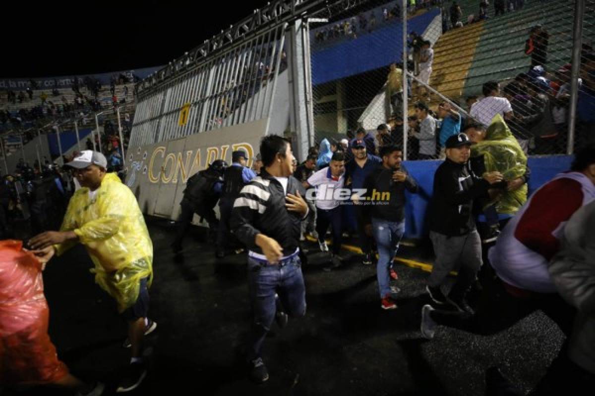 Las otras imágenes que dejó de la trágica noche en el Estadio Nacional de Tegucigalpa