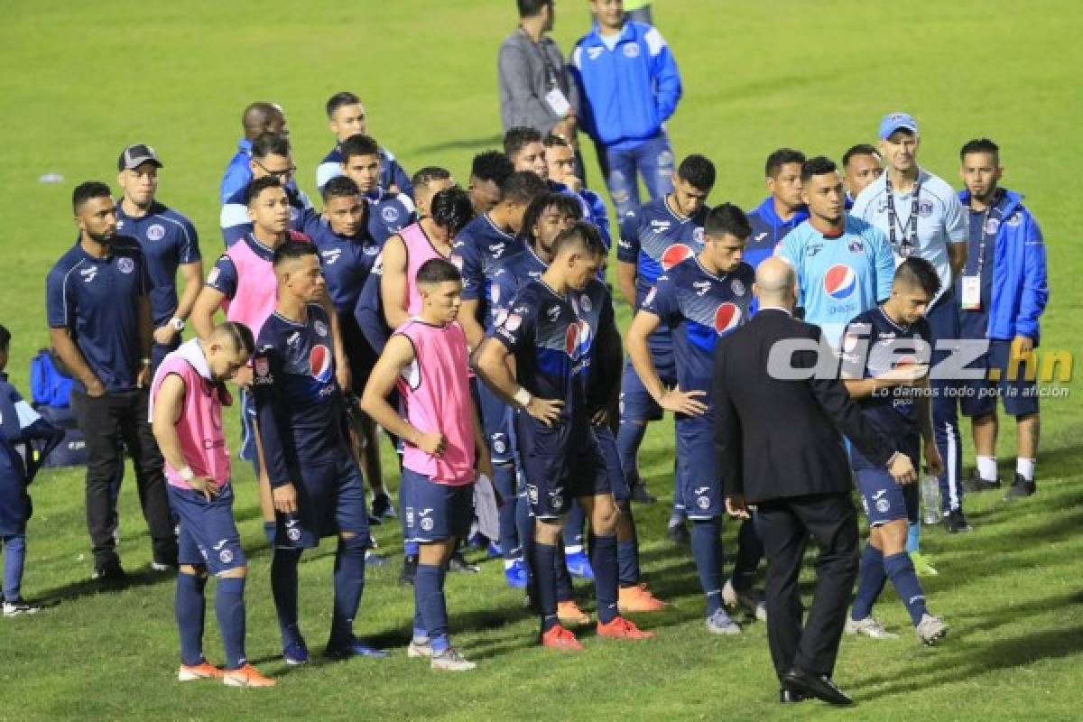 Las dolorosas imágenes de los jugadores de Motagua tras perder la final ante Saprissa