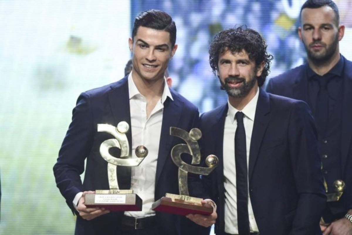 Así fue la gala en la que Cristiano Ronaldo ganó dos premios en Italia