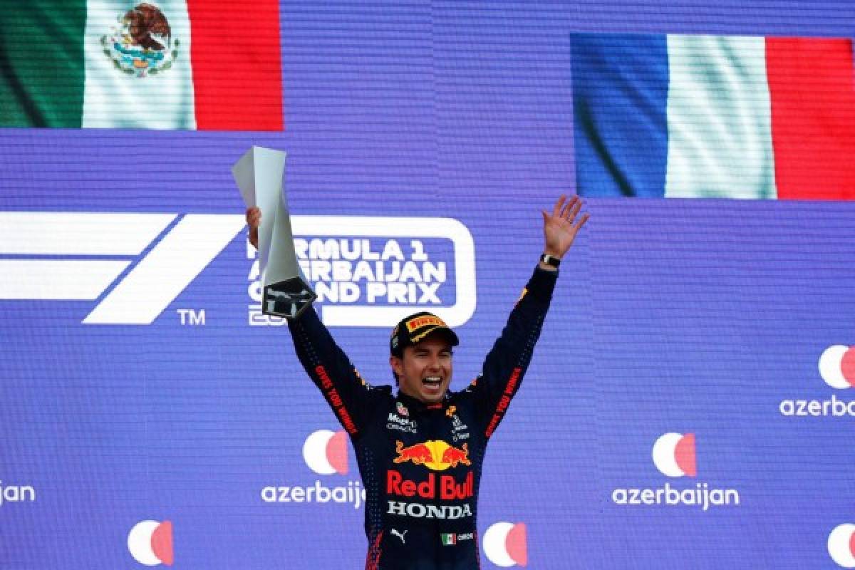 El mexicano Sergio 'Checo' Pérez ganó el gran Gran Premio de Azerbaiyán de Fórmula 1