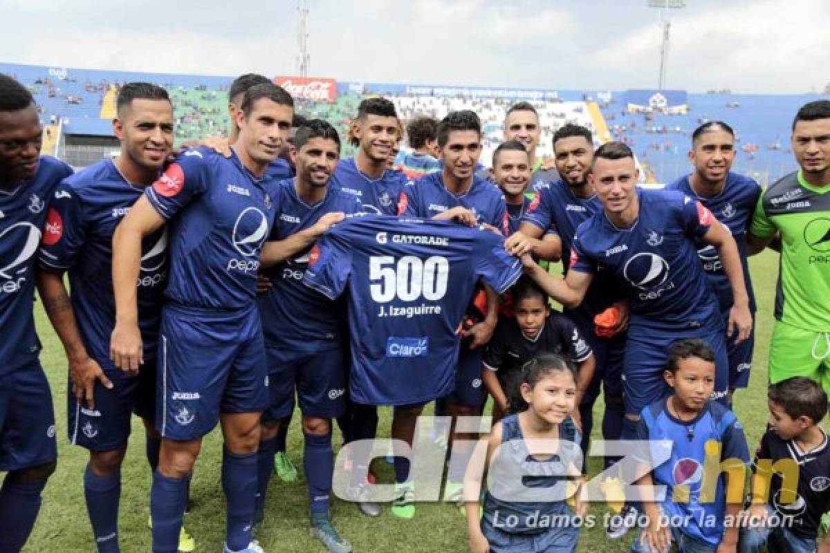 El errorazo de Motagua al homenajear a Junior Izaguirre por su juego 500