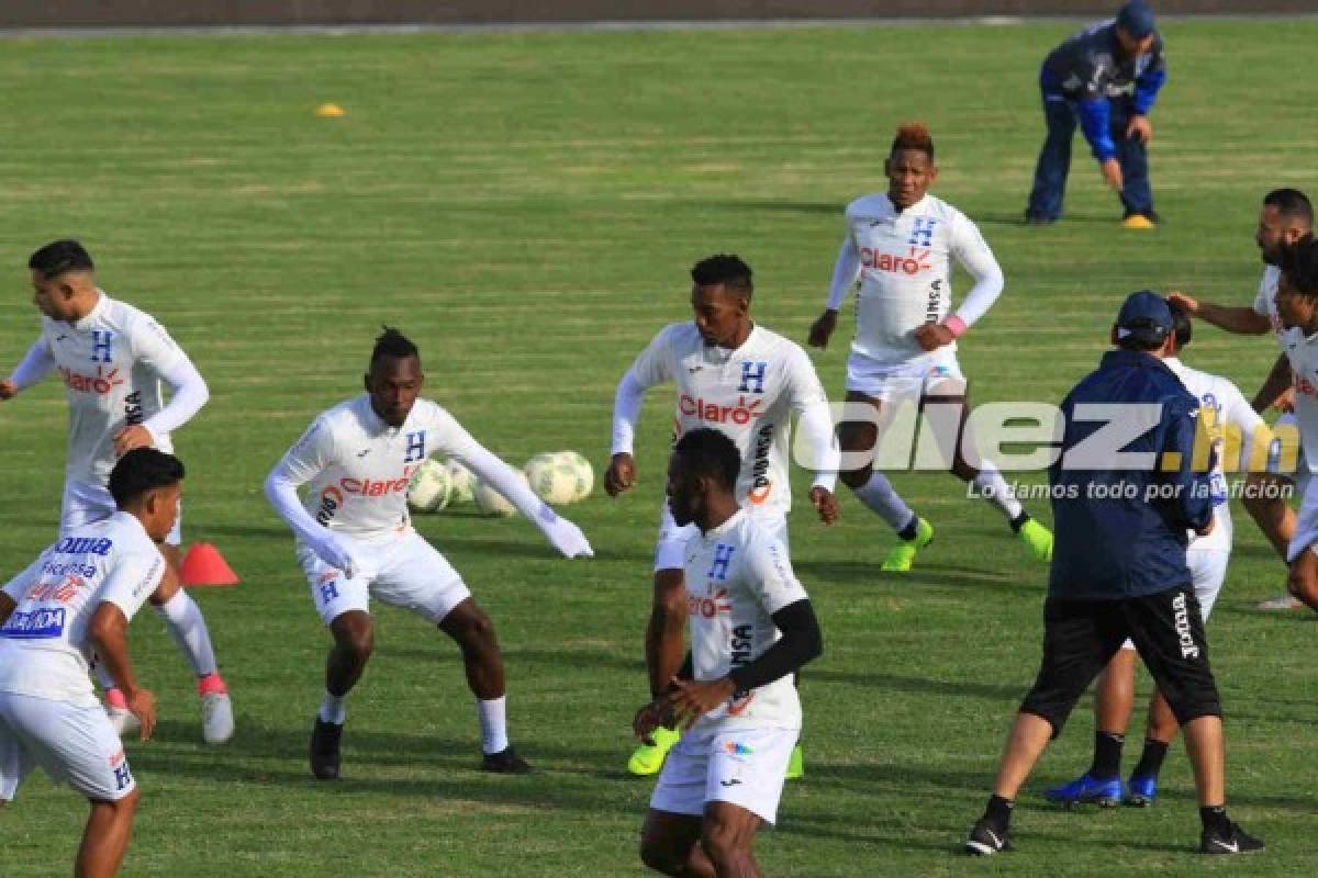 Bromas, patadas, risas y charlas previo al juego de Honduras ante Panamá