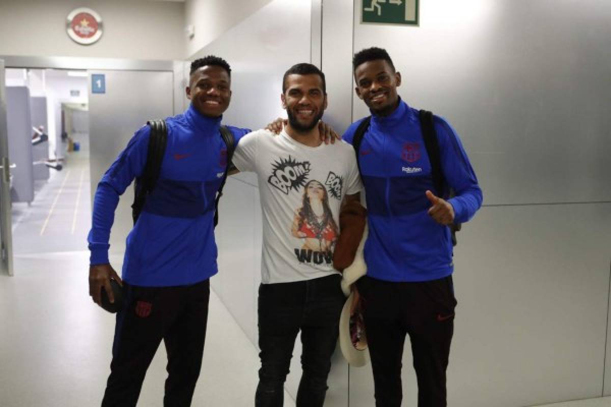 Barcelona recibe inesperada visita en su entrenamiento: ''Qué alegría verte por aquí, hermano''